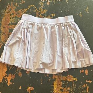 Aerie Lavender Athletic Pleated Skater Skirt with Pocket Shorts